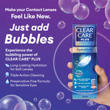 Clear Care Plus Cleaning and Disinfecting Solution with Lens Case, Clear, 12 Fl Oz