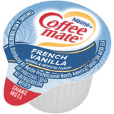 Nestle Coffee mate Coffee Creamer, French Vanilla, Liquid Creamer Singles, Non Dairy, No Refrigeration, 0.375 fl oz Tubs (Pack of 180)