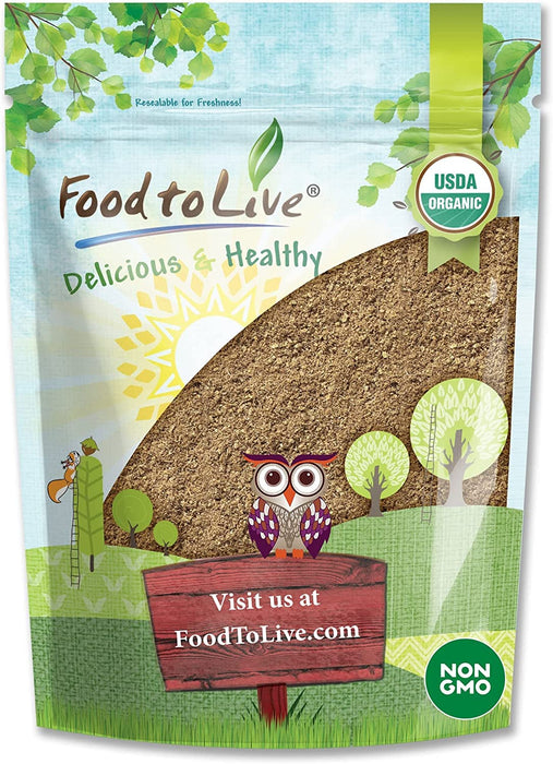 Food to Live Organic Psyllium Husk Powder, 1 Pound — Non-GMO, Kosher, Ultra Fine, Unsweetened, Unflavored, Rich in Fiber, Natural Food Thickener, Great for Baking, Raw, Bulk, Vegan, Keto Friendly