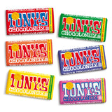 Tony's Chocolonely Super Duper Milk Bundle - Belgium Chocolate, No Artificial Flavoring, Fairtrade & B Corp Certified - 6.35 Oz, 6 Bars