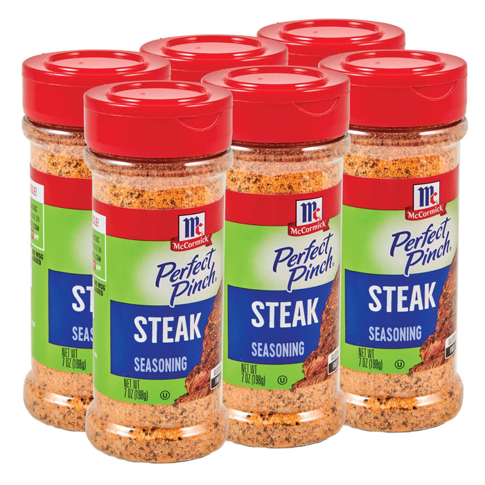 McCormick Perfect Pinch Steak Seasoning, 7 oz (Pack of 6)