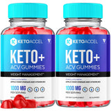 (2 Pack) Keto Accel ACV Keto Gummies, Keto Accel Keto & ACV Gummies Advanced Weight Loss KetoAccel, Keto Accelerator Accelerate ACV+Keto Apple Cider Vinegar Vitamin Supplement Excel (120 Gummies)
