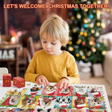 Advent Calendar 2024 Christmas Jigsaw Puzzles, Christmas Dogs Jigsaw Puzzles 1008 Pieces Puzzle 24 Days Christmas Countdown Calendar Family Game Christmas Gifts for Kids Teens Adults