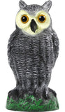 Galashield Owl Decoy | Plastic Owls to Scare Birds Away | Owl Statue for Garden & Outdoors - Pack of 3