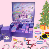 ZTBBW Advent Calendar for Girls, Christmas Countdown Calendar with 24 Unique Jewellery Gifts, Including Hair Accessories, Jewelry, Hair Clips, Beautiful Bracelets, Cute Ring, Stickers, Coin Purse