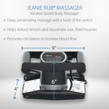 Core Products Jeanie Rub Variable Speed Massager, Deep Tissue Massage, Orbital Action for Back & Body, Premium Quality