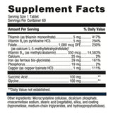 Metagenics Hemagenics - Iron Supplement - Non-Constipating - Vitamin B12, B6 & Folate - Supports Formation & Maintenance of Healthy Red Blood Cells* - Non-GMO, Gluten-Free & Vegetarian - 60 Tablets