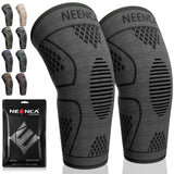 NEENCA Knee Braces for Knee Pain Women & Men -2 Pack Knee Sleeves for Knee Pain Set, Knee Brace Compression Sleeves, Knee Support for Sports, Running, Meniscus Tear, ACL, PCL, Arthritis Pain Relief...