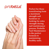 Probelle Nail Maintenance Formula 2, Nail Hardener and Strengthener for soft, brittle, and splitting nails - Reinforces, protects, conditions, strengthens, grows fingernails 5 fl oz/ 15 mL