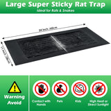 QUALIREY 24 x 11'' Anti Slip Rat Snake Rodent Sticky Pads Pet 5 Pack Mouse Glue Traps