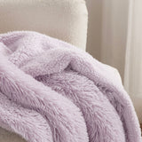 Bedsure Soft Lavender Throw Blanket for Couch, Fluffy Fuzzy Blankets & Throws for Bed, Sofa, Cozy Plush Sherpa Fleece Faux Fur Blanket, Thick Warm Christmas Blanket Gifts for Women, Men, 50x60