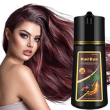 Instant Cherry Brown Hair Color Shampoo, Hair Dye Shampoo 3 in 1, Brown Shampoo Works in Minutes, Shampoo Hair Dye Easy to Use (natural cherry brown)