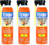 TERRO Carpenter Ant & Termite Killer Spray Kills Carpenter Bees Also 16 oz (Pack of 3)