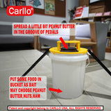 2024 Carllo New Upgraded-Bucket Lid Mouse Trap-Auto Reset Multi Catch-5 Gallon Bucket Compatible-Humane Mouse Trap-Flip Mouse Trap Indoor for Home and Outdoor-Free Hand Glove