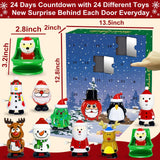 Advent Calendar 2023 for Kids with 24 Different Wind-Up Toys Pull Back Car, 24 Days Christmas Countdown Calendar Xmas Wind-Up Toy Gifts Boys Girls Toddler Party Favors Christmas Stocking Stuffers