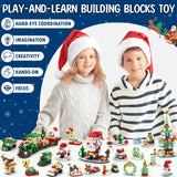 Kids Advent Calendar 2023 - Christmas Building Blocks Holiday Gifts for kids Teen 24 Days Surprise Gift Box Christmas Countdown Calendar for Girl Boys 6 in 1 Xmas Building Toys Gift Basket for Age 6+