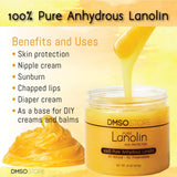 Lanolin 8 oz. Pure 100% USP grade. Skin protectorate and moisturizer that delivers deep hydration and nourishment, excellent as a nipple cream. Made by DMSOStore