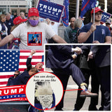 DOSMINE Supporter Kit Trump 2024 Flag 3 * 5ft Trump Survived Shot Fight Trump Flag Banner Trump Stickers Trump Hat Trump Socks Trump Keychain Heat transfer Sticker Trump Bracelets