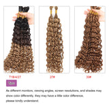 Double Drawn Bulk Human Hair for Braiding No Weft Only Hair for Micro Braids Crochet Hair for Bohemian Box Braids 100 Grams (2 of 50g) 20 inch Water Wave #27 Color