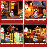 Lighted Christmas Garden Flag for Outside,8 Modes Led Snowman Yard Flags 12x18 Double Sided, Winter Outdoor Decorations for Home Porch (Snowman-12x18)