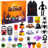 Halloween Advent Calendar 2024 Halloween Gifts for Kids, 31 Day Non Candy Countdown Calendar Gifts with Assorted Halloween Toys Suprise Gifts for Kids