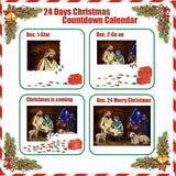 Advent Calendar Puzzle 2024 - Christmas Countdown Calendar, 1008 Pieces Puzzle 24 Days Christmas Advent Calendar for Adults, Family Game Christmas Gifts Puzzles for Home Decor (B)