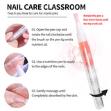 SULLMAR Nail Cuticle Oil Pen, Nail Oil Pen Nourishment Polish with Vitamins Moisturized Nail Oil Cuticle Pen for Dry Damaged Cuticles (14 pcs)