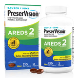 PreserVision AREDS 2 Eye Vitamin & Mineral Supplement, Contains Lutein, Vitamin C, Zeaxanthin, Zinc & Vitamin E - 210 Softgels (Packaging May Vary)