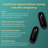 Iwi Life Prenatal Multivitamin, 60 Softgels (30 Servings), Vegan, Plant-Based Algae Omega 3 with EPA + DHA, Folate, Iron, Vitamin A, B12, C, D3, Calcium, Pregnancy Dietary Supplement for Mom & Baby