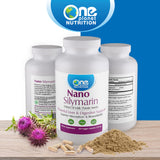 One Planet Nutrition Nano Silymarin Supplements- Milk Thistle Seeds Extract for Liver, Silymarin Extract for Absorption & Bioavailability, Non-GMO, 120 Veggie Capsules, 250 mg