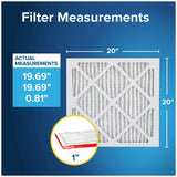 Filtrete 20x20x1 AC Furnace Air Filter, MERV 11, MPR 1000, Micro Allergen Defense, 3-Month Pleated 1-Inch Electrostatic Air Cleaning Filter, 4 Pack (Actual Size 19.69x19.69x0.81 in)