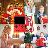 Retro Handheld Game Console, Portable Gaming System with 500+ Classic Games, 3.0" Screen, Built-in 1020mAh Rechargeable Battery, Two-Player Mode, Ideal for Kids and Adults