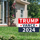 Probsin Trump Vance 2024 Yard Sign Double Sided 16" x 24" Red White Blue Trump Vance MAGA Signs Voted for Trump Vance Outdoor Decorations for Lawn, Garden, Window, Party Supplies