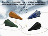 Pack of 11 Crystal Pendulums Bulk Set with Pendulum Board - Wholesale Bulk Crystals