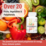 67,500 MG Polyphenols Supplement - Powerful Antioxidants & Polyphenol for Age Defense, Polyphenol Superfood, Quercetin, Resveratrol, Green Tea, Plant-Based & Energy, Immune Support, 90 Capsules