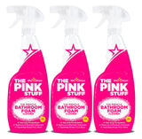 Stardrops - The Pink Stuff - The Miracle Bathroom Foam Cleaner 750ml 3-Pack Bundle (3 Bathroom Foam Spray)