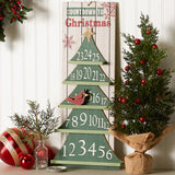 DII Christmas Advent Collection Decorative & Reusable Wooden Countdown Calendar, 25x11.25", Countdown Tree