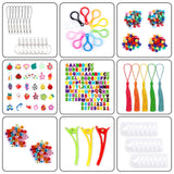 Inscraft 21900+ Loom Bands Refill Kit with Organizer, 20000+ Rubber Bands in 41 Colors, 1000 Clips,280 Beads, 5 Tassels, 5 Crochet Hooks and More, Bracelet Making Set for Girls Boys Christmas Gift