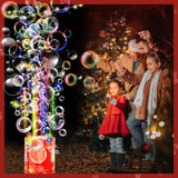 Fireworks Bubble Machine (13 Holes) with Dazzling RGB LED Lights, Automatic Sparklers Bubbles Toy, Bubble Blower for Kids Toddlers, Party Birthday Wedding Christmas Chinese New Year Decorations