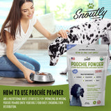 Snoutly's Organic Dog Supplement & Multivitamin - Poochie Powder - Vitamins & Minerals for Dogs, Nutritional & Digestion Support, Small, Medium & Large Dog Food, Raw Calcium, Human-Grade Superfoods