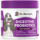 Dr. Harvey's Digestive Probiotic Soft Chews for Dogs, 7 Probiotics for Gut Health, Diarrhea and Bowel Support, Peanut Butter Flavor (90 Chews)