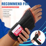 FEATOL 2 Pack Carpal Tunnel Wrist Brace For Work With Wrist Splint, Adjustable Wrist Guard Daytime Support For Women Men, Pain Relief For Pregnancy, Typing, Arthritis, Tendonitis Right Hand Left Hand, Large