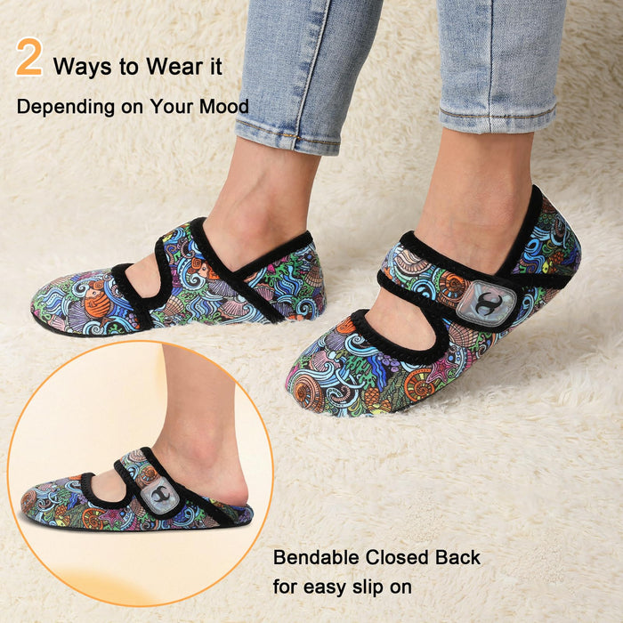 Barefoot Slippers Slip On Woman's Slippers Elderly Women Senior Mom Diabetic Slippers Indoor Bootie Slippers Women for Summer Fall Winter Size