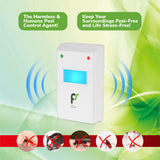 CraveGreens - Pest Soldier - Electronic Plug Ultrasonic Pest Control Repeller for Insects - White, Set of 4