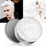 White Temporary Hair Dye Wax Natural Instant Hair Color Wax Pomades 7.06 oz, Hair Styling Clay for Party, Cosplay, Halloween, Christmas