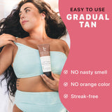 Tanning Lotion Self Tanner - With Natural and Organic Ingredients Non Toxic Sunless Browning Lotion - Best Gradual Tan Lotion for Men and Women, Fair to Medium