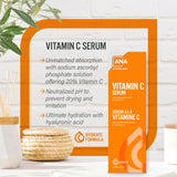 All Natural Advice Vitamin C Serum For Face, 30ml / 1oz with 20% Vitamin C, Hyaluronic Acid, Aloe, MSM, Vitamin E, & Organic Botanicals Solution, Support Skin Brightening with Vitamin C Face Serum