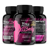 XtraBody Butt Enhancement and Breast Enlargement Supplement - Estrogen Enhancer - Increases Natural Curves, Reduces Menstrual Symptoms and Provides an Extra Boost of Energy (1 Bottle=30 Capsules)