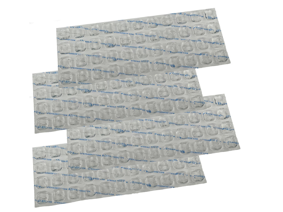 FlexiFreeze Refreezable Ice Sheets 4 Pack – Reusable Ice Packs for Coolers & Lunch Boxes (44 Cubes)