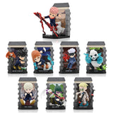 YuMe Official Crunchyroll Jujutsu Kaisen Mystery Capsules Blind Box Collectible Figure, Gift for Anime Lovers: Yuji, Gojo, Megumi, Nobara, Satoru, JJK Manga Movie Merch (2 Pack)